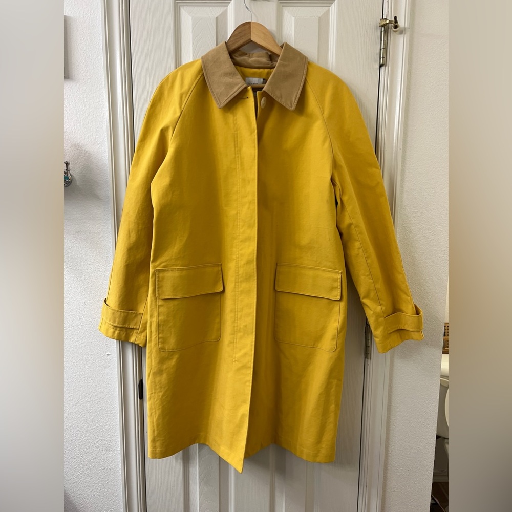 Yellow Issac Mizrahi Trench Coat